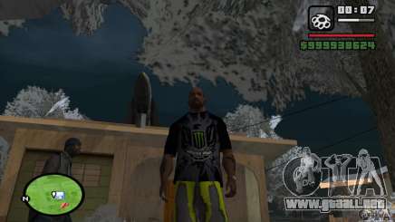 Monster energy suit pack para GTA San Andreas