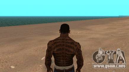 Tattoo Mod by shama123 para GTA San Andreas