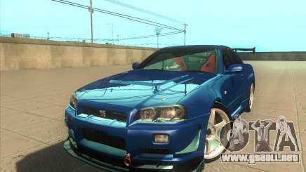 Nissan Skyline GT-R R34 M-Spec Nur para GTA San Andreas