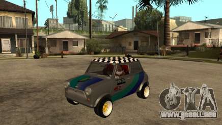 Mini Cooper plata para GTA San Andreas