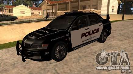 Mitsubishi Lancer Evo VIII MR Police para GTA San Andreas