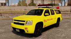 Chevrolet Suburban Los Santos Lifeguard [ELS] para GTA 4