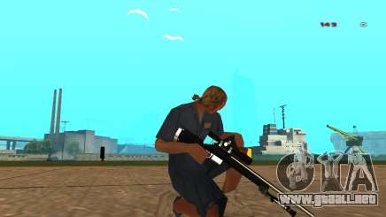 White Chrome Sniper Rifle para GTA San Andreas