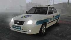 Hyundai Accent Admire Turkish Police [ELS] para GTA 4