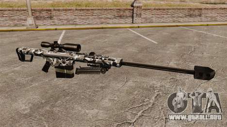 El francotirador Barrett M82 rifle v15 para GTA 4