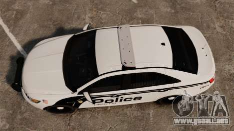 Ford Taurus Police Interceptor 2011 [ELS] para GTA 4