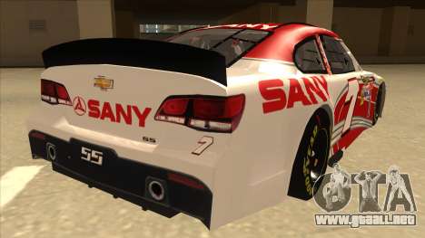 Chevrolet SS NASCAR No. 7 Sany para GTA San Andreas
