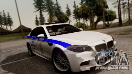 BMW M5 F10 INTERIOR OFICINA para GTA San Andreas