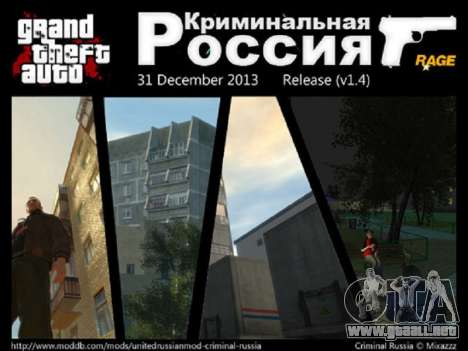 Criminal Rusia rabia v1.4 para GTA 4
