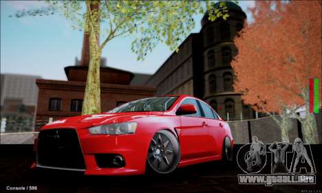 Mitsubishi Lancer Evolution X Stance Work para GTA San Andreas