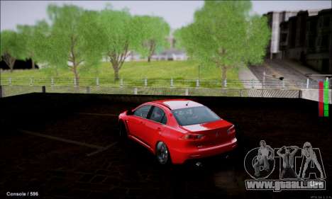 Mitsubishi Lancer Evolution X Stance Work para GTA San Andreas