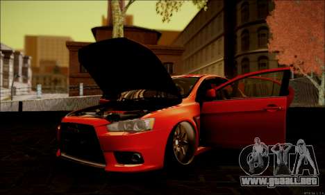 Mitsubishi Lancer Evolution X Stance Work para GTA San Andreas