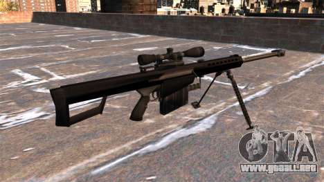 Rifle de francotirador Barrett M82A1 luz cincuen para GTA 4