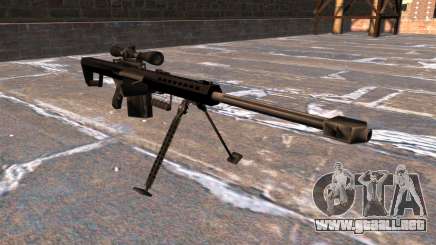 Rifle de francotirador Barrett M82A1 luz cincuenta para GTA 4