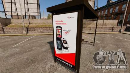 Nuevos carteles de publicidad en las paradas de autobús para GTA 4