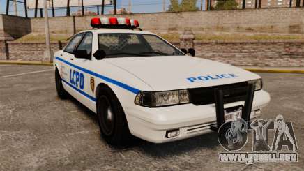 GTA V Police Vapid Cruiser LCPD para GTA 4