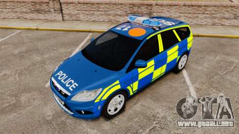 Ford Focus Estate 2009 Police England [ELS] para GTA 4