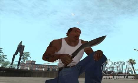 Cuchillo kukri-machete para GTA San Andreas