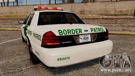 Ford Crown Victoria 1999 U.S. Border Patrol para GTA 4