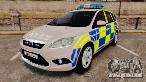 Ford Focus Estate 2009 Police England [ELS] para GTA 4