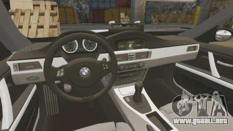 BMW M3 Unmarked Police [ELS] para GTA 4