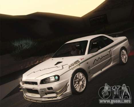 Nissan Skyline Mines R34 2002 para GTA San Andreas