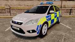 Ford Focus Estate 2009 Police England [ELS] para GTA 4