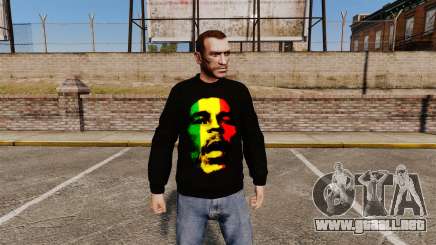 Suéter-Bob Marley- para GTA 4