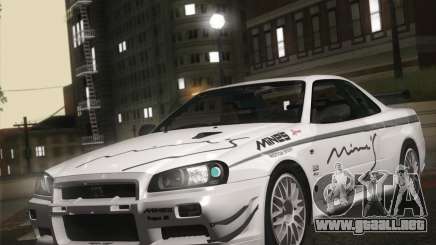 Nissan Skyline Mines R34 2002 para GTA San Andreas