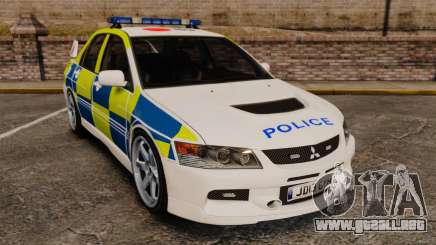 Mitsubishi Lancer Evolution IX Uk Police [ELS] para GTA 4
