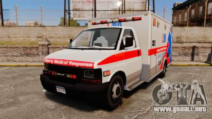 Brute Liberty Ambulance [ELS] para GTA 4