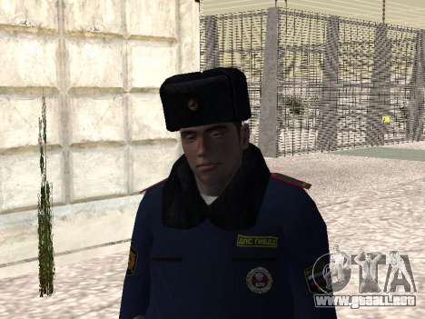 Pak agentes de la policía en el invierno uniform para GTA San Andreas