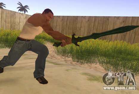 Vidrio espada de Skyrim para GTA San Andreas