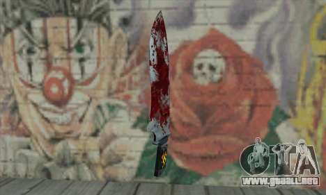 Large bloody knife para GTA San Andreas
