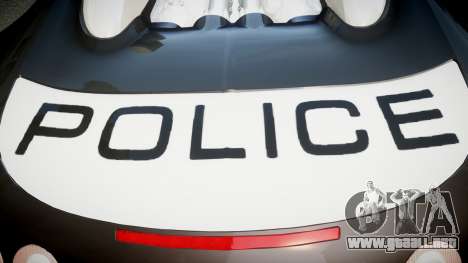 Bugatti Veyron 16.4 Police NFS Hot Pursuit para GTA 4