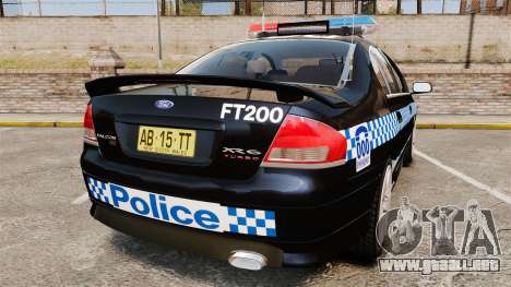 Ford BF Falcon XR6 Turbo Police [ELS] para GTA 4