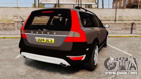 Volvo XC70 2014 Unmarked Police [ELS] para GTA 4