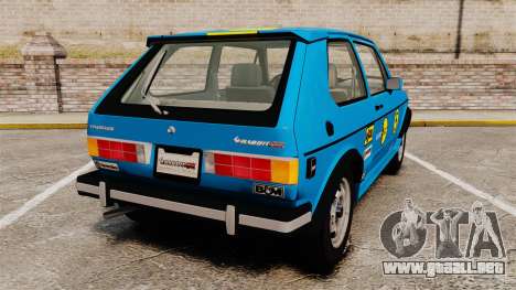 Volkswagen Rabbit GTI 1984 para GTA 4