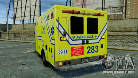 Brute New Liberty Ambulance [ELS] para GTA 4