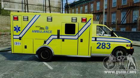 Brute New Liberty Ambulance [ELS] para GTA 4