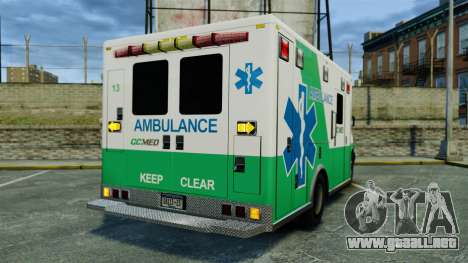 Brute GQ Med Ambulance [ELS] para GTA 4