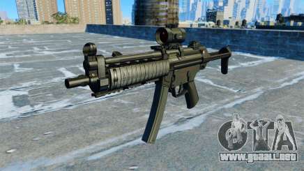 Subfusil MP5 RIS Nom900a para GTA 4