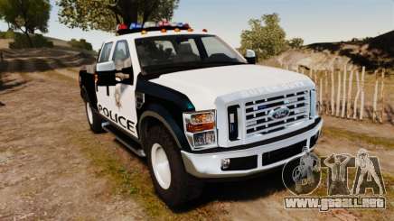 Ford F-250 Super Duty Police [ELS] para GTA 4