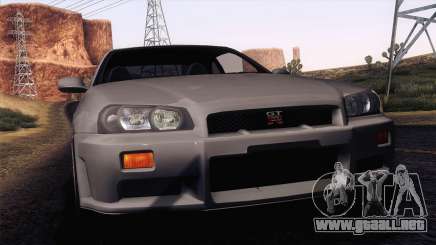 Nissan Skyline GT-R R34 V-Spec Lexani Rims para GTA San Andreas