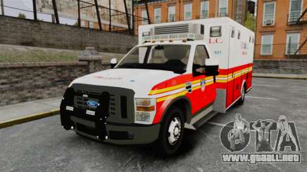 Ford F-250 Super Duty FDLC Ambulance [ELS] para GTA 4