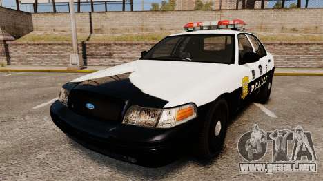 Ford Crown Victoria Japanese Police [ELS] para GTA 4