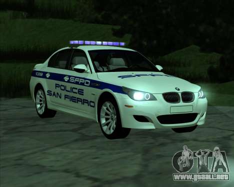 BMW M5 E60 Police SF para GTA San Andreas