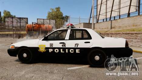 Ford Crown Victoria Japanese Police [ELS] para GTA 4