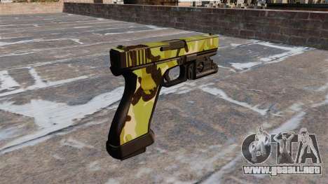 Pistola Glock 20 WoodLand para GTA 4