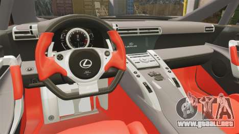 Lexus LF-A 2010 [EPM] Goodsmile Racing para GTA 4
